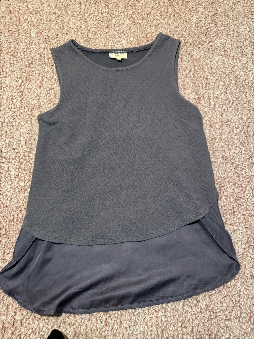 Deletta Anthropologie Layered Sleeveless Blouse XS